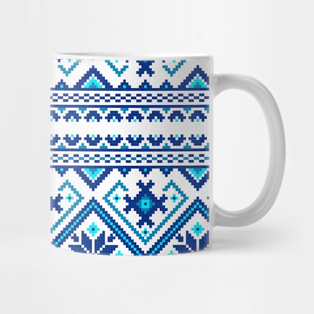 Ethnic blue ornament #8 by GreekTavern